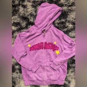 Purple “seven reign” zipup